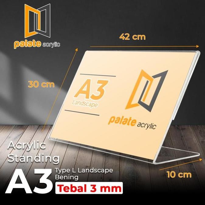 

New Product - Akrilik A3 Type L Landscape / Akrilik A3 L / Landscape 3Mm Kiarastoreku