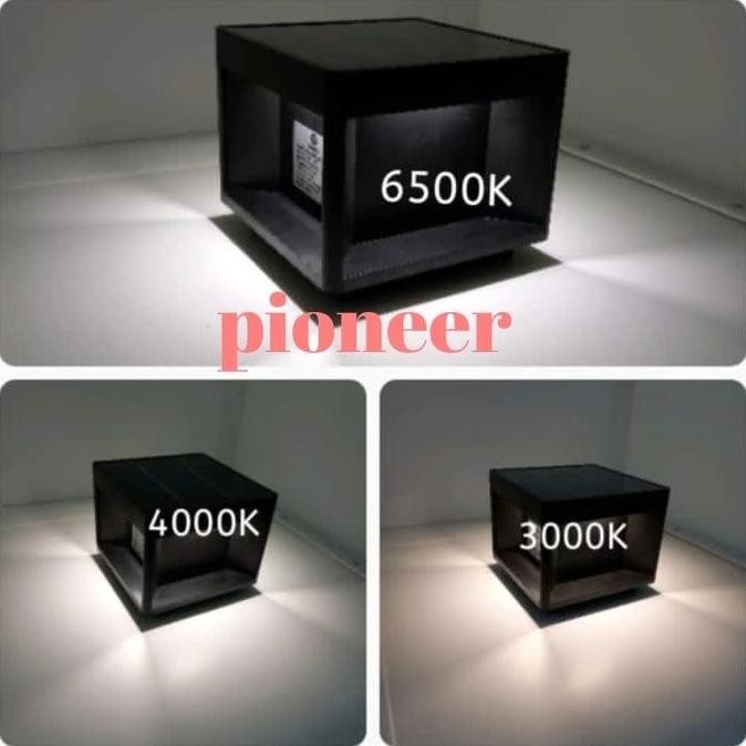 lampu bolar solar panel. lampu pilar tenaga matahari. lampu pilar ip65