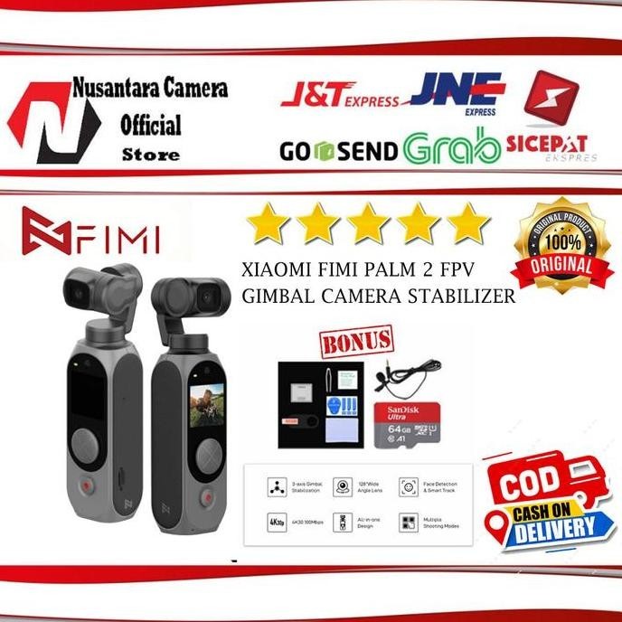 TERLARIS - XIAOMI FIMI PALM 2 Kamera 4K HD Gimbal Pocket Stabilizer _ standard