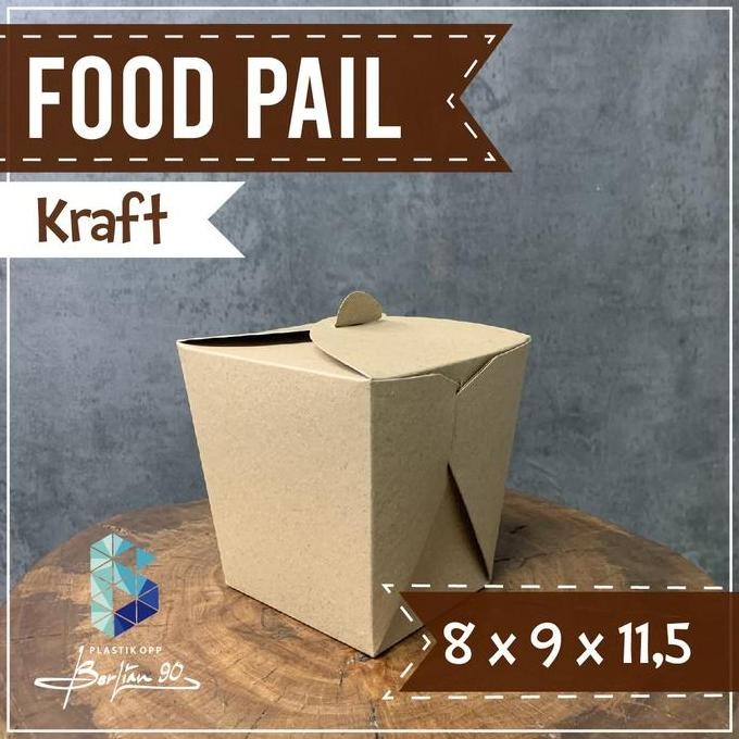 

Box Nasi Food Pail Rice Bowl Box Paper Kraft Size L Isi 50 Pcs Rice Box Size 8X9X11,4 Cm - Foodgrade Paper Rice Co