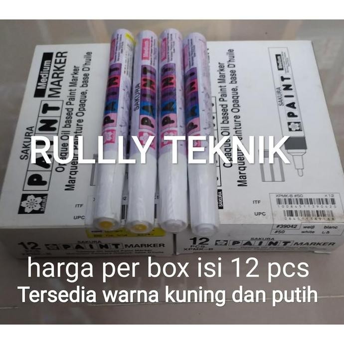 

Paint Marker Sakura Medium / Pen Penanda Besi Permanen Asli Japan Co