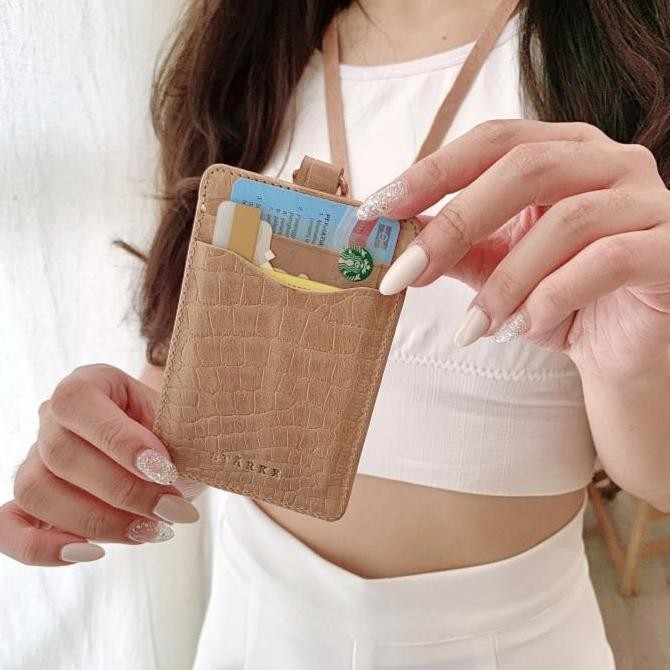 

Card Holder Id Card Kulit Asli Starke Leather Fury Chital Cream Co