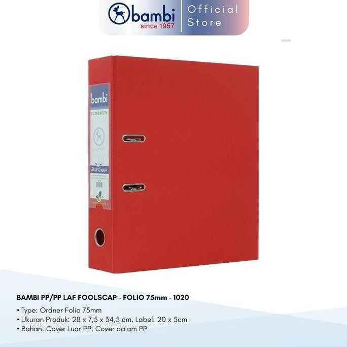 

Bambi Eco Friendly Lever Arch File Ordner Folio All Color Jumbo Size 75 Mm Original Co