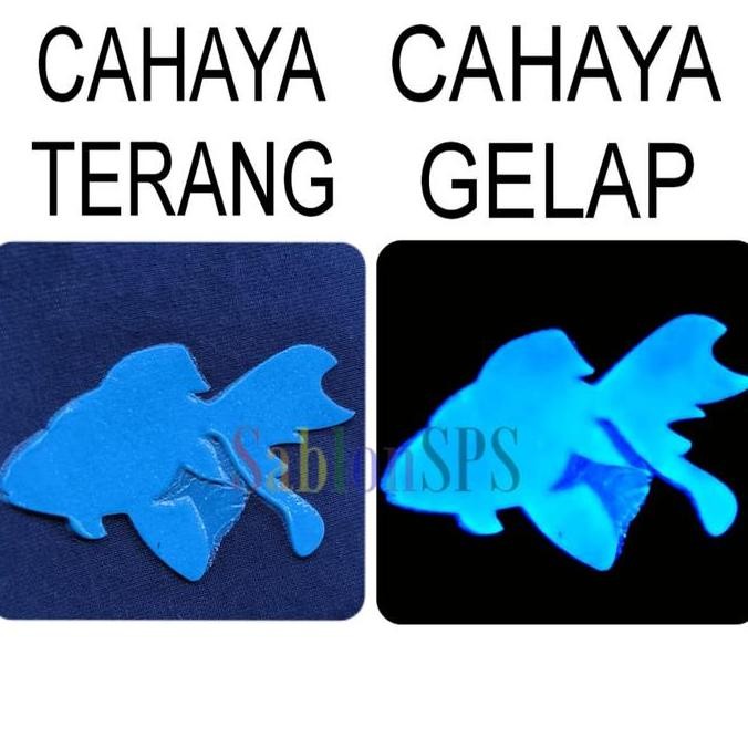 

Tinta Sablon Plastisol Glow In The Dark Blue 200Gr Co