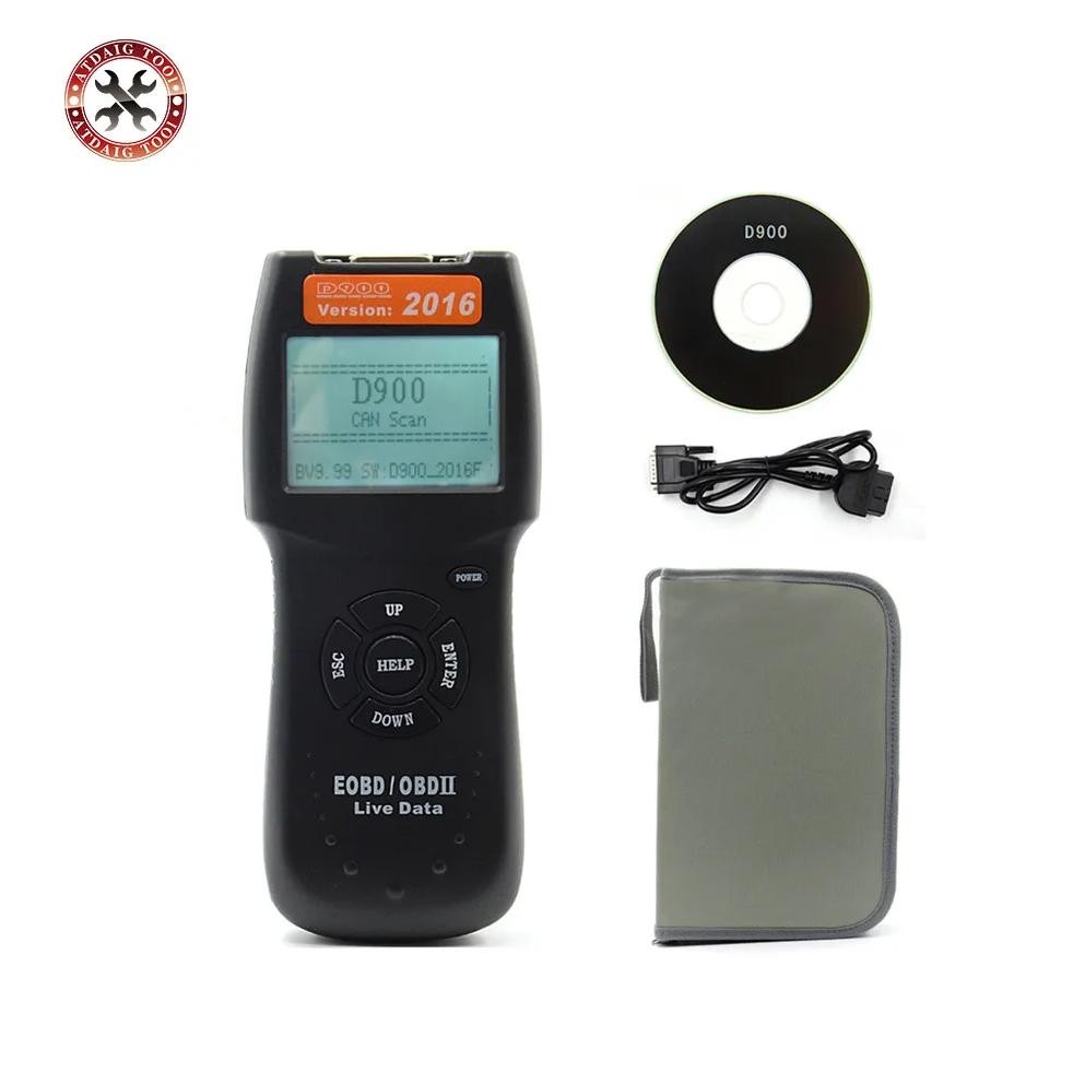 Professional D900 OBD2 Scanner Universal Car Engine Fault Diagnostic Scanner Code Reader OBDII EOBD 