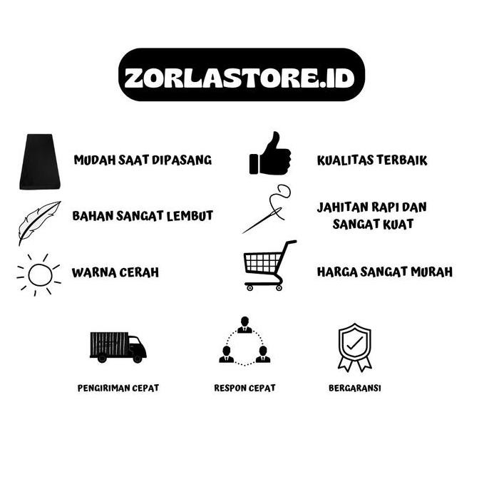 (Allthebest) Sarung Kasur Busa Resleting 90x200x10 - Sprei Resleting 90x200x10