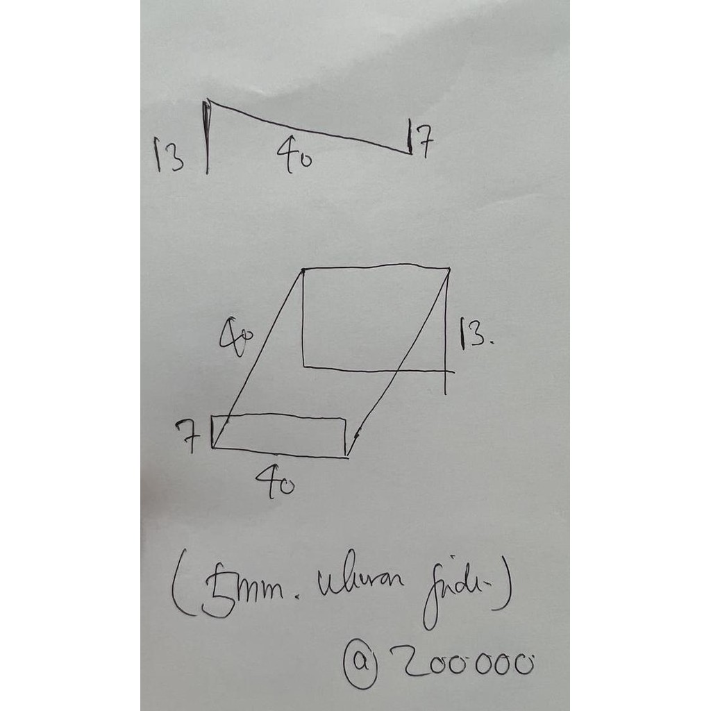 

Acrylic 5Mm Bening Display Buku/Tatakan Buku 40X40X13+7 Cm Co