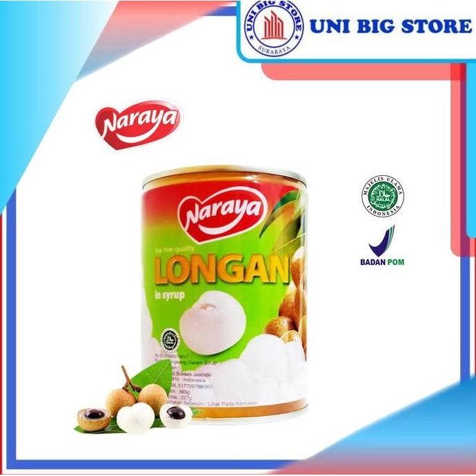 

(Allthebest) Naraya Longan In Syrup 565 gr Kelengkeng Kaleng