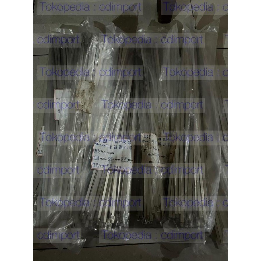 

Cable Ties Ss316 - Kabel Tis Stainless 316 4.6 X 360 Mm - 100Pcs Co
