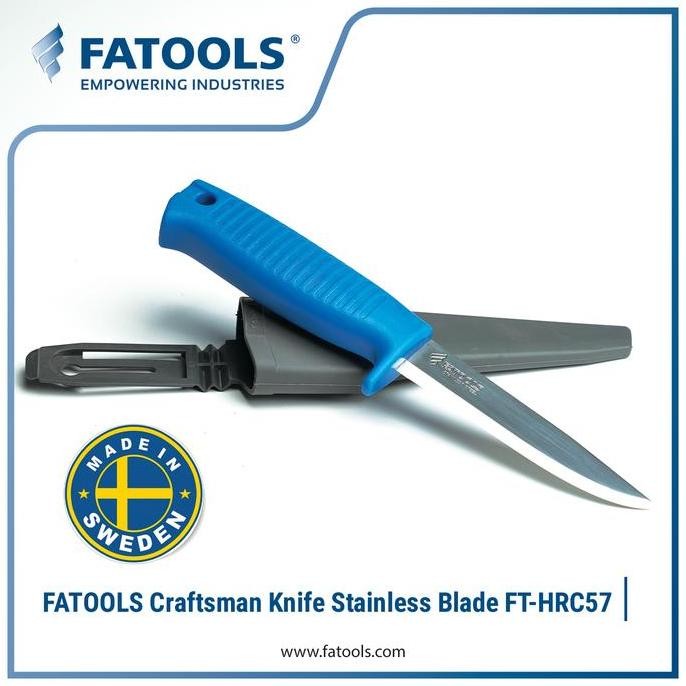 

Fatools Hrc57 Craftsman Knife Stainless Blade Pisau Holster Swedia Co