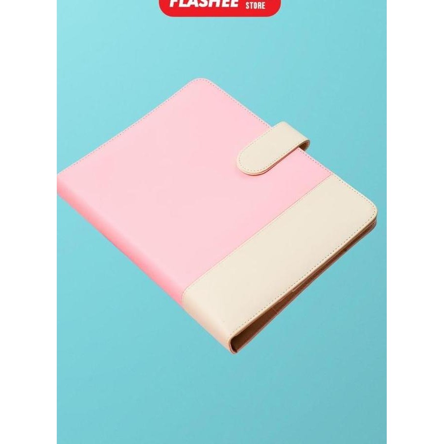 

Flashee Coquette Binder Yuna Two Tone Kombinasi Agenda Multifungsi Untuk Mahasiswa A5 20 Ring Polos Krem Pink Stationery Co