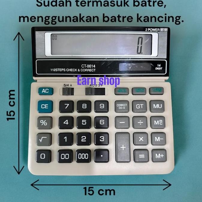 

Kalkulator Dagang Check 14 Digit Ct-8614 Co