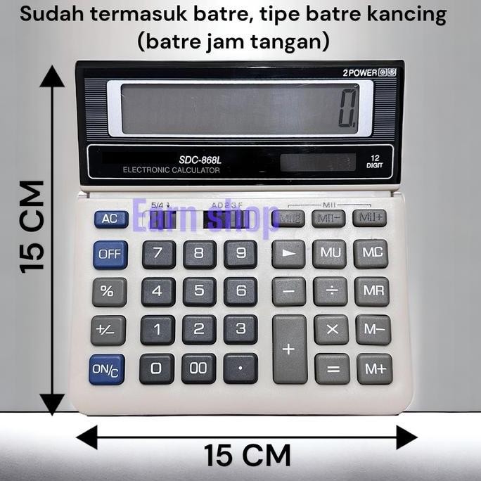 

Kalkulator Sdc 868 L Kalkulator 12 Digit Sudah Termasuk Batrai Co