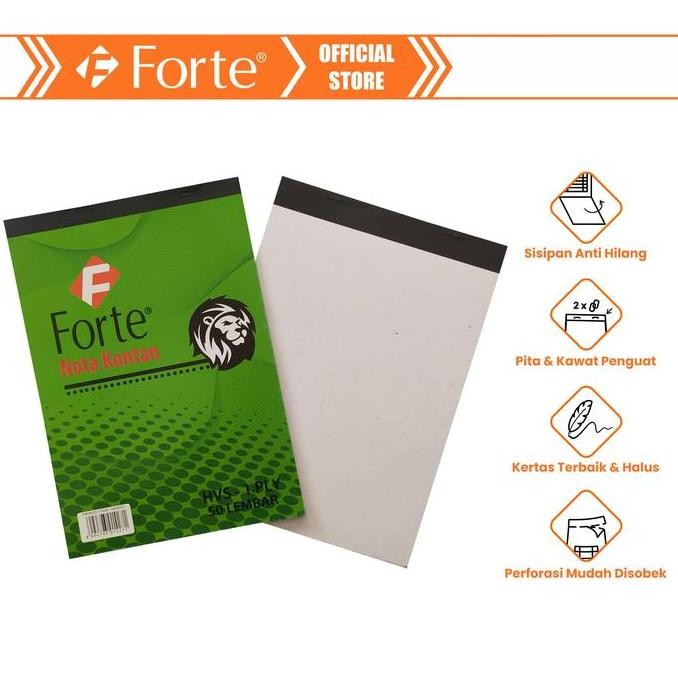 

[Forte] [10Pcs] Ncr Nota Kontan A5 1Ply B1 - Hijau Co