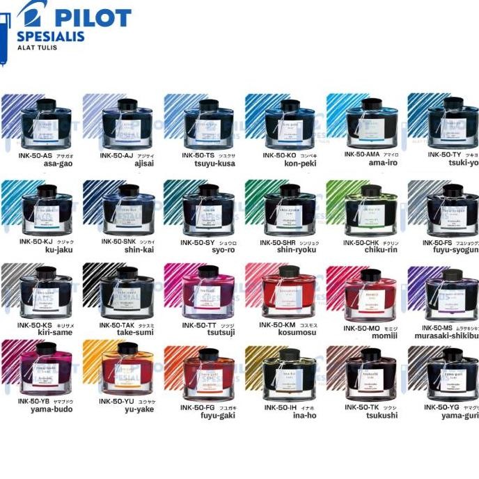 

NEW PILOT IROSHIZUKU INK 50 ml / TINTA IROSHIZUKU INK-50-INT Fountain Pen