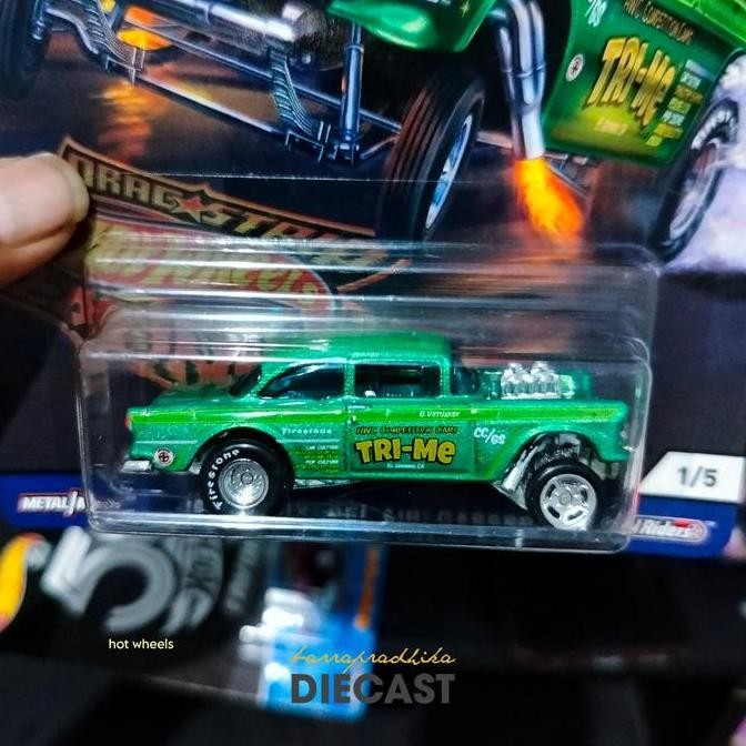 '55 CHEVY BEL AIR GASSER (DragStrip Demons) Premium Hot Wheels Diecast