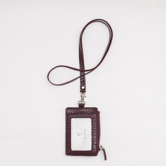 

Id Card Holder Kulit Asli Lanyard Starke Hustle Hog Ii Croco Maroon Co