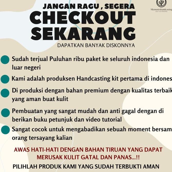 

Ready Stock Diy Hand Casting Handcasting Kit Cetakan Tangan Kualitas Terbaik Harga Termurah