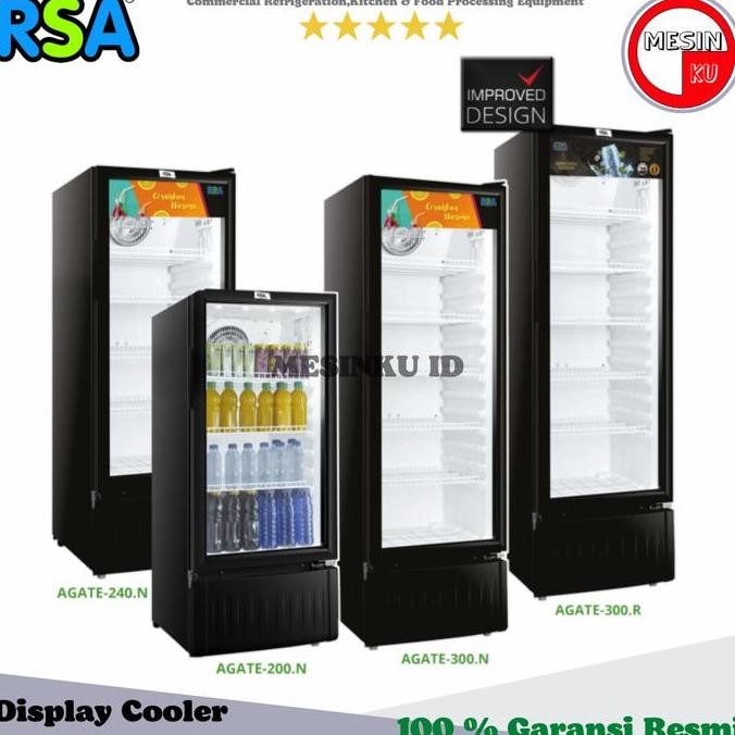 TERMURAH - Showcase Chiller RSA AGATE Showcase Cooler 1 Pintu All Varian