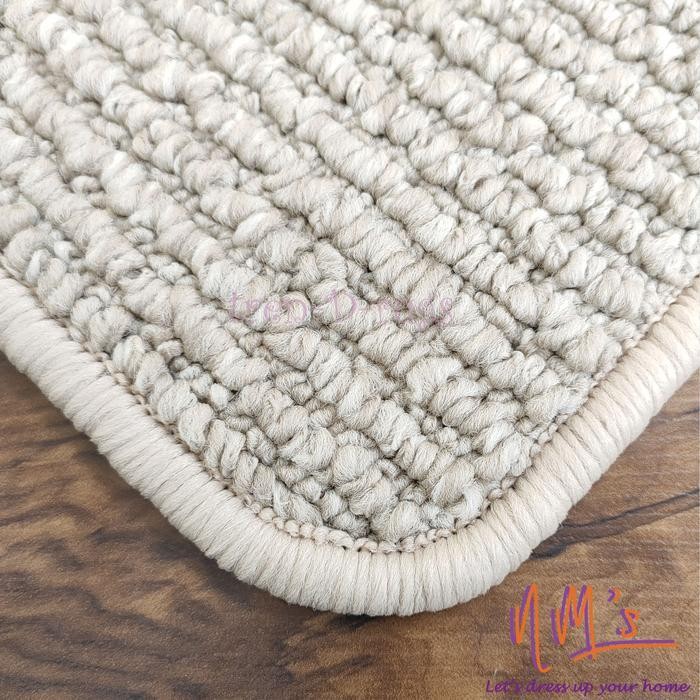 Tren-D-rugs Karpet permadani polos salur tebal jumbo minimalis 300x400
