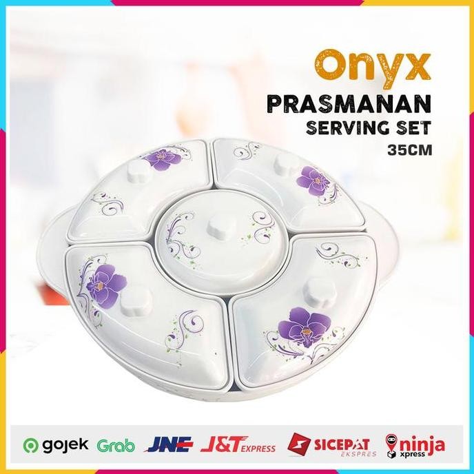 Prasmanan Set Melamin Onyx / Wadah Saji (35 cm) TLS