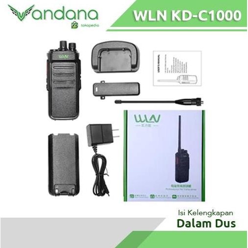 HT Handy Talkie WLN KD-C1000 KD C1000 UHF 10 Watt murah
