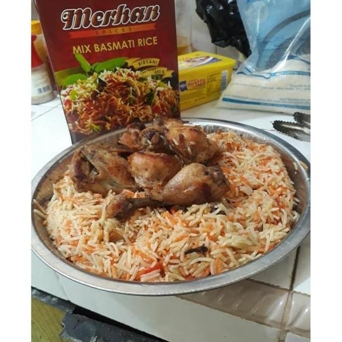 

(Allthebest) Beras Basmati Instan Merhan Nasi Khas Arab dan Timur Tengah Siap Saji