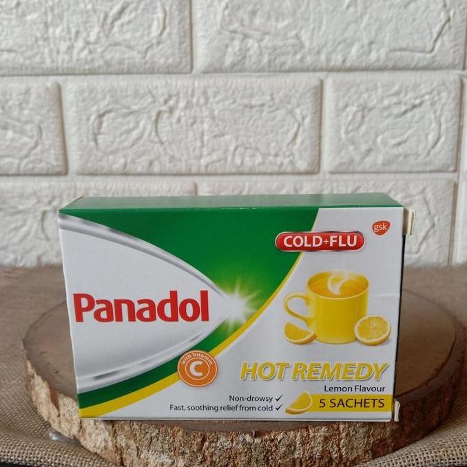 BEBAS ONGKIR - PANADOL HOT REMEDY COLD & FLU 5 SACHETS SINGAPORE