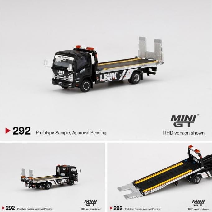 PROMO MiniGT 292 Isuzu N-Series Vehicle Transporter LBWK Black MGT Mini GT