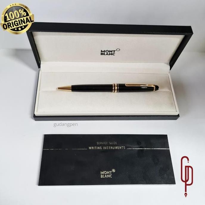 

TERLARIS! Montblanc Meisterstuck Classique BP 164 Black with Gold Trim