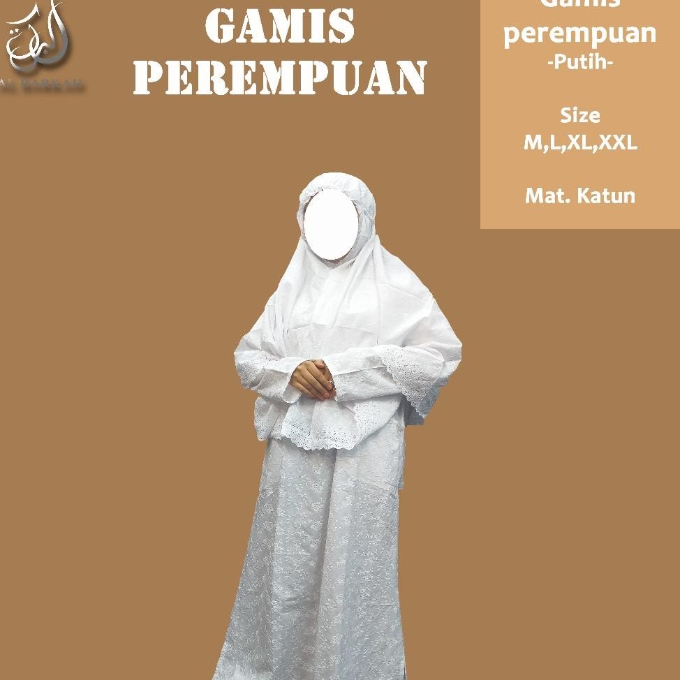 Baju Gamis Haji Wanita Putih Bahan Katun Jepang Gamis Ihrom Wanita Gamis Ihram Perempuan