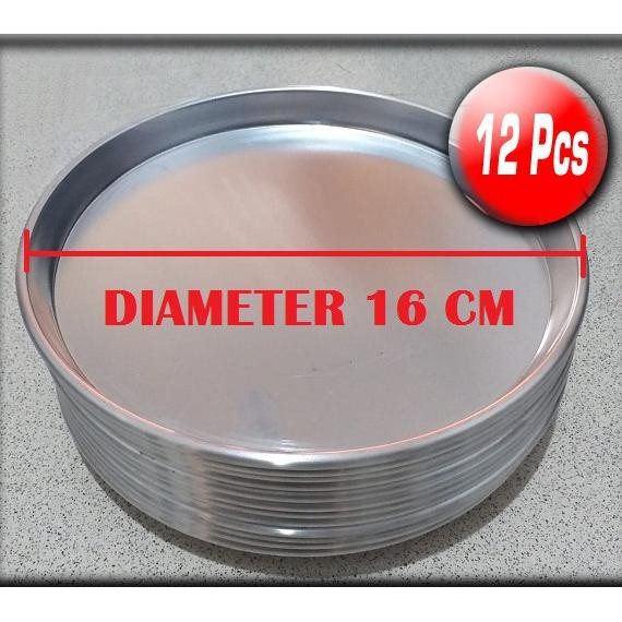 Loyang Pizza / Loyang Kue Diameter 16 CM ( 1 Lusin / 12 Pcs )