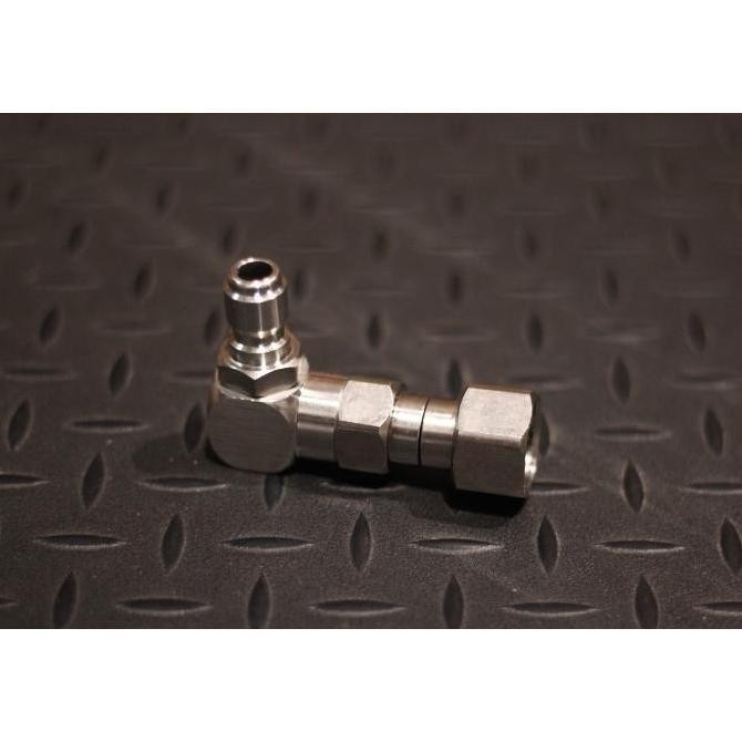 Adaptor L  Elbow Swivel Outlet 360 Pressure Washer M22 Female to Quick Connect Male 3/8 murah