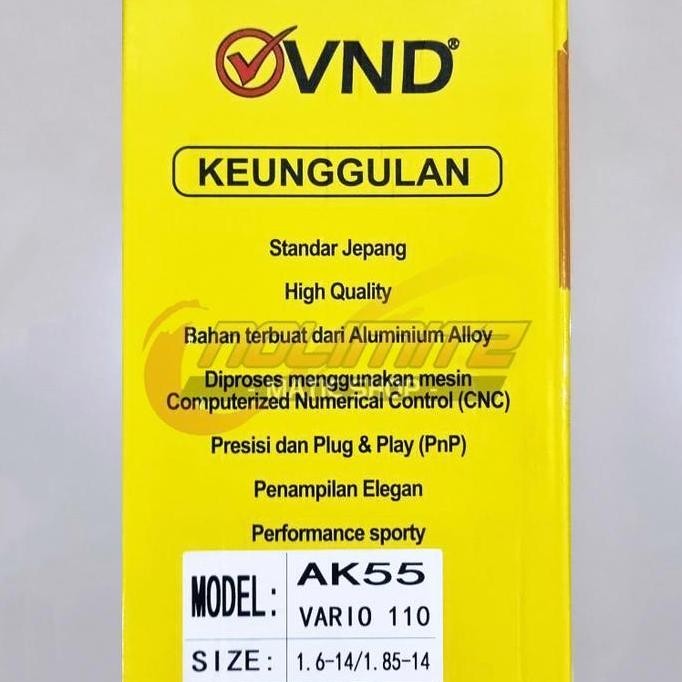 Velg VND AK55 Depan Belakang Honda Vario Beat Scoopy Genio 110