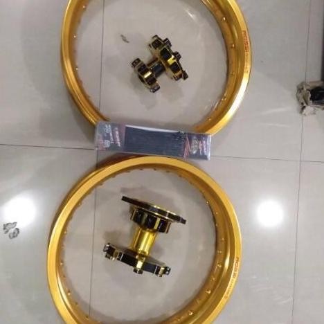 Paket Velg Supermoto Wheelset Scarlet Original Crf 150l 300/17 350/17