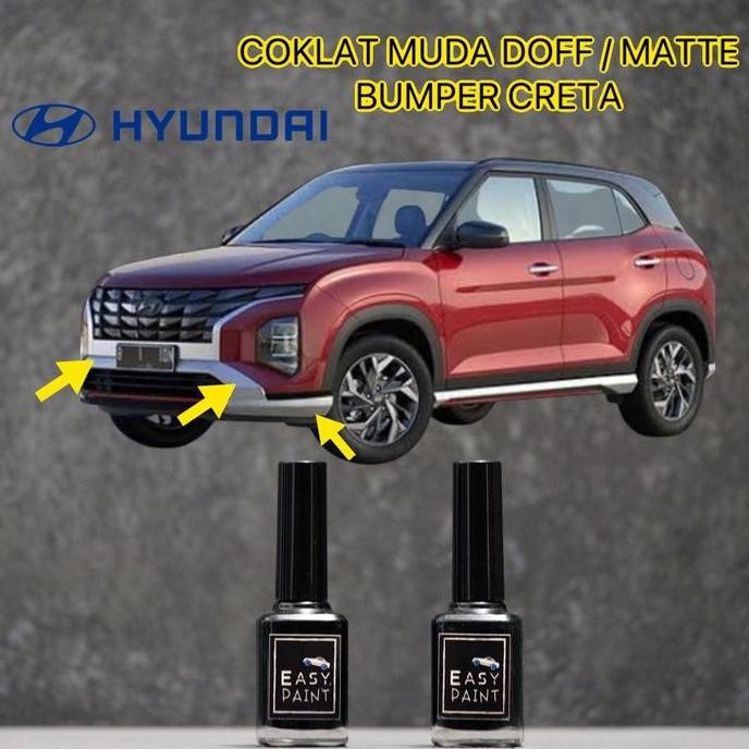 Cat Oles Mobil Coklat Muda Doff Matte Kulit Jeruk Bumper Hyundai Creta Premium