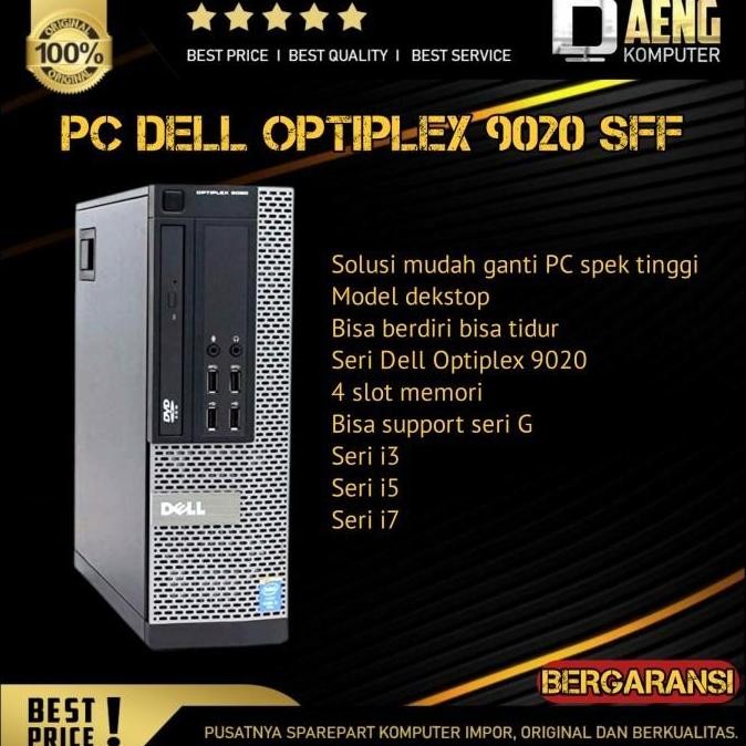 Cpu Pc Dell Optiplex 9020 Sff Gen 4 Socket 1150 Haswell Kosongan New Stok