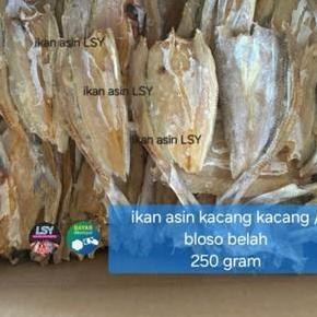 

Ikan Asin Kacang Kacang / Bloso Belah Super 250Gram