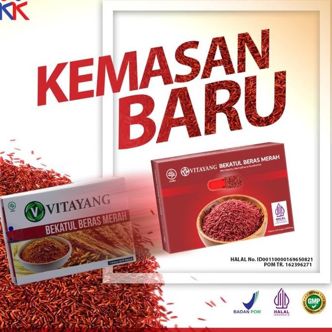 

Vitayang Bekatul Beras Merah 3 Box, Suplemen Penurun Kolesterol