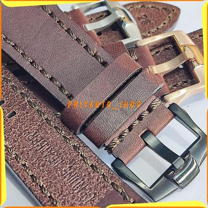 baru Strap Tali Jam Tangan Kulit Leathers Nautica Expedition 22 24 26MM Ori