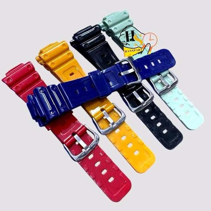 baru STRAP TALI JAM DW5600 DW6900 DW5610 GA2100 RUBBER GLOSSY PREMIUM