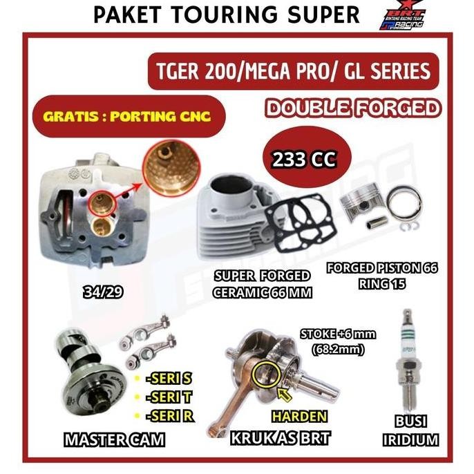 Originial BRT PAKET TOURING 8 TIGER 200