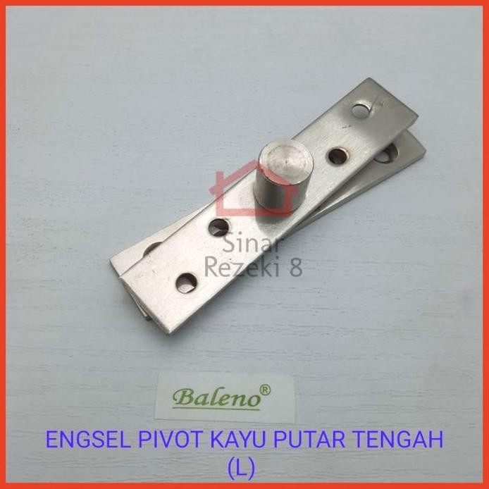 Engsel Pivot Putar Tengah L / Putar Pintu Jendela Ayun Kayu