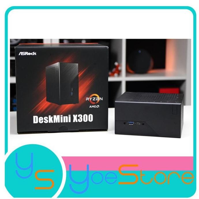 Asrock Deskmini X300 + Ryzen 3 3200G + 8Gb Pc 3200+ Nvme 256 + Wifi New Stok