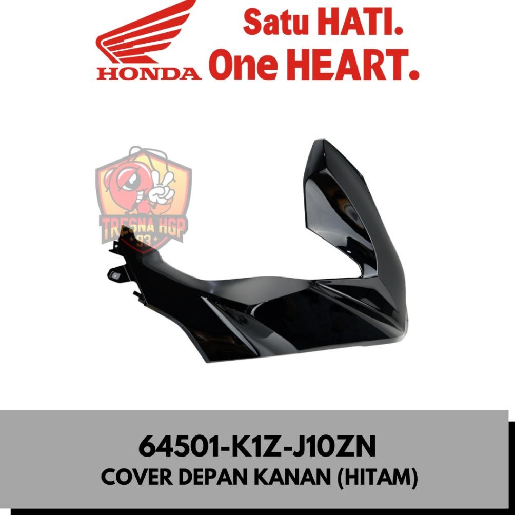 64501-K1Z-J10ZN Cover Depan Kanan (Hitam) PCX 160 K1Z Orinal | Cover R Front Side 64501K1ZJ10ZN