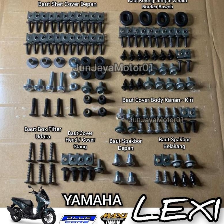 Baut Full Set Body Lexi / Baut Full Body Yamaha Lexi