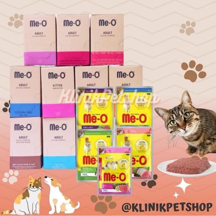 1 DUS MEO POUCH KITTEN ADULT ME-O POUCH WET FOOD