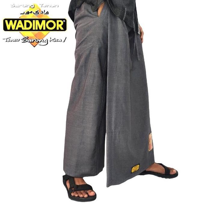 baru  Sarung Celana Wadimor Abu abu Polos COD Gratis Ongkir Muslim Hitam Dewasa Nyaman Pria Santri K
