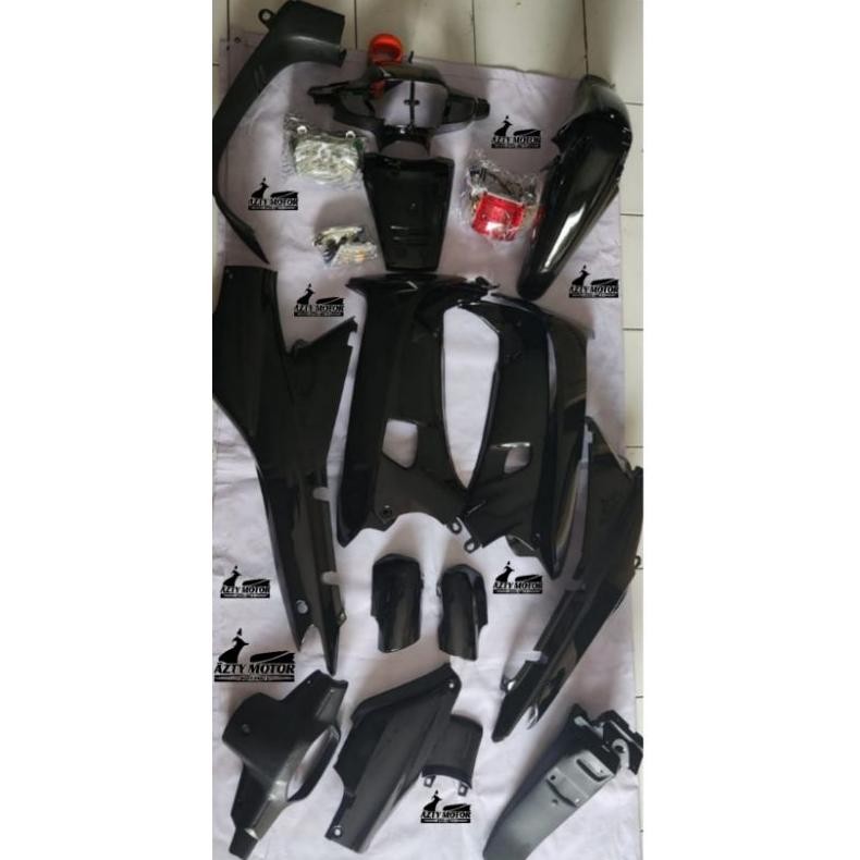 Cover full set body+lampu HONDA SUPRA X/FIT LAMA HITAM