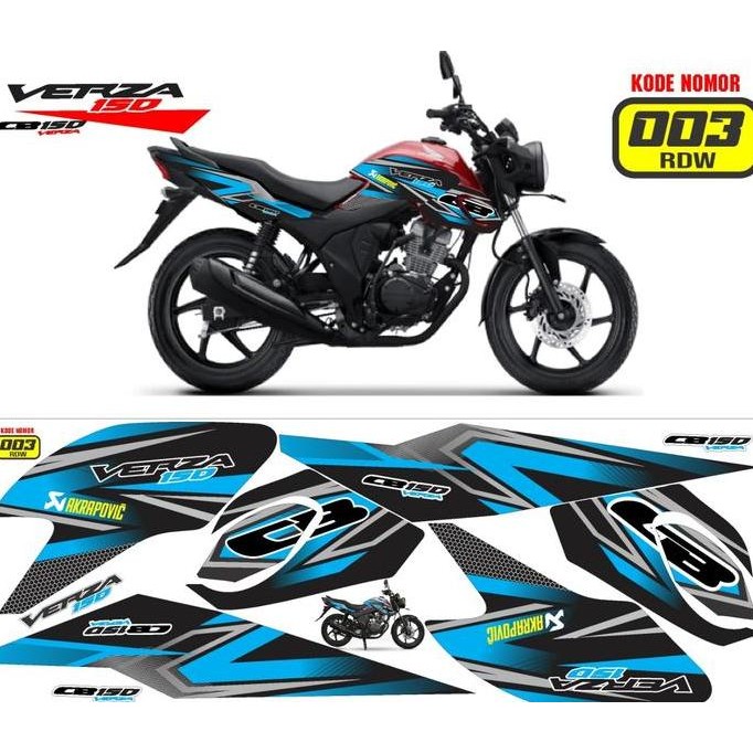 Stiker VERZA CB 150  Variasi Monster Sticker Motor Decal Striping  Lis Modif motorcycle